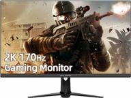 idea display g27q 2560x1440 170hz gaming monitor with 🖥️ dual displayport, built-in speakers, frameless design, wall mountable, flicker-free technology logo