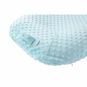 img 2 attached to Soft Minky Baby Lounger Cover With Removable Slipcover - Fits 29 X 17 X 4 Inch Infant Padded Lounger, Safe And Ultra Comfortable For Newborns - SkyBlue
