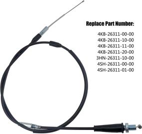 img 3 attached to Yamaha ATV Throttle Cable - Bear Tracker 250, 🏍️ Wolverine 350, YFM350FX, Kodiak 400, YFM400FW, Big Bear 350 - 4KB-26311-00-00