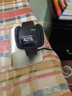 img 1 attached to Charging Dock Station For Fitbit Versa 2 - Includes 4.5Ft USB Cable, Stand, And Cradle - Silver - Ideal Replacement Accessory For Versa 2 Smart Watch review by Brian Gopalan