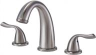upgrade your bathroom with valisy's solid brass brushed nickel sink faucet! logo