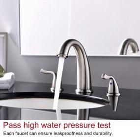 img 2 attached to Upgrade Your Bathroom With VALISY'S Solid Brass Brushed Nickel Sink Faucet!