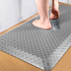 img 4 attached to 📦 FEATOL Anti Fatigue Floor Mat: Ergonomic Comfort for Standing Desk, Kitchen & Garage - Stain Resistant, Non-Slip (20"x32"- Grey)