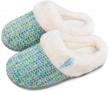 ultraideas women's comfy coral fleece slippers: memory foam & slip-on house shoes for indoor/outdoor comfort logo
