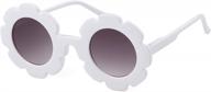 🌼 adorable adewu sunglasses for kids: round flower cute glasses, uv 400 protection - perfect children gifts for girls and boys! логотип