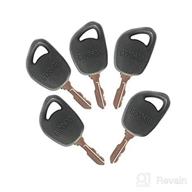 fridayparts 5pcs ignition keys gy20680 for john deere jd lawn tractor: x300, x310, x320, x500, x534, x570, x590, x710, x730, x750 logo