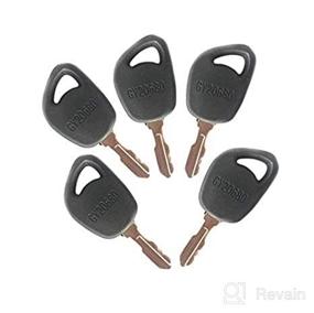 img 4 attached to FridayParts 5Pcs Ignition Keys GY20680 for John Deere JD Lawn Tractor: X300, X310, X320, X500, X534, X570, X590, X710, X730, X750