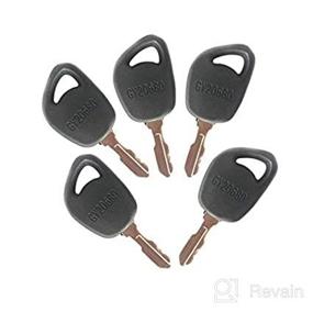 img 3 attached to FridayParts 5Pcs Ignition Keys GY20680 for John Deere JD Lawn Tractor: X300, X310, X320, X500, X534, X570, X590, X710, X730, X750