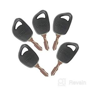 img 1 attached to FridayParts 5Pcs Ignition Keys GY20680 for John Deere JD Lawn Tractor: X300, X310, X320, X500, X534, X570, X590, X710, X730, X750