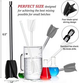 img 3 attached to 🌀 Efficient Handheld Epoxy Mixer for Bubble-Free Resin Mixing - Perfect for Tumblers, Molds, Glazes, and Paint! (Includes 4 Paddle Attachments)