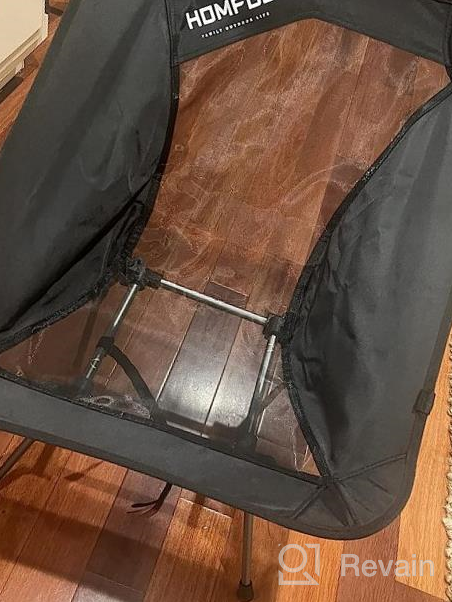 img 1 attached to HOMFUL Ultralight Camping Chair With Storage Bag - Portable Backpacking Chair For Outdoor, Hiking, Picnic - Supports 300Lbs Capacity review by Nathan Jankowski