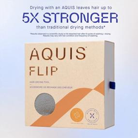 img 1 attached to AQUIS Flip Hair-Drying Tool: Water-Wicking & Ultra-Absorbent Recycled Microfiber