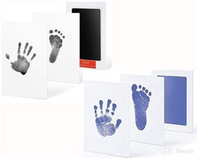 img 4 attached to InkPads Footprint Newborn Baby Handprint