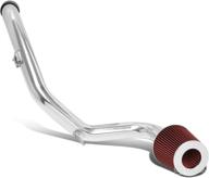 🚀 enhance performance with dna motoring itk-0001-rd aluminum cold air intake system - red filter included логотип