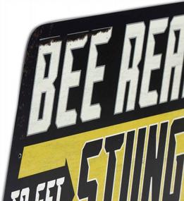 img 1 attached to Винтажный металлический знак Dodge Super Bee - готовый к укусу декор для гаража, магазина или мужской пещеры от брендов Open Road