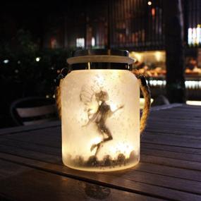 img 4 attached to Get Your Outdoor Space Glowing With Kaixoxin Solar Lantern Fairy Lights - Perfect Gift For Any Occasion!