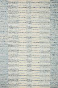 img 2 attached to Transitional Ivory And Denim Area Rug: Chris Loves Julia X Loloi CHR-01 Collection, 7'9"X9'9