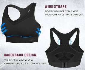 img 3 attached to Women'S High Impact Sports Bra Push Up Racerback Workout Running Bra By Ewedoos