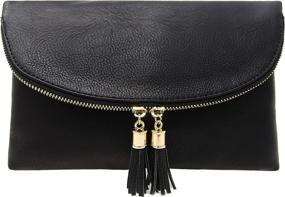 img 4 attached to Solene WU075 Black Women's Handbags & Wallets via Crossbody Bags
