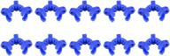 10pcs 19mm stonylab keck clamp #19 lab joint glass standard conical interface clip - blue logo
