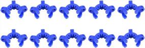 img 4 attached to 10Pcs 19Mm StonyLab Keck Clamp #19 Lab Joint Glass Standard Conical Interface Clip - Blue