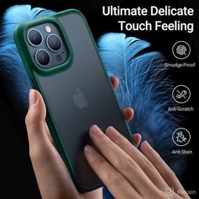 img 1 attached to 📱 TORRAS Shockproof iPhone 13 Pro Case - Military-Grade Drop Tested, Slim Protective Phone Guardian - Midnight Green