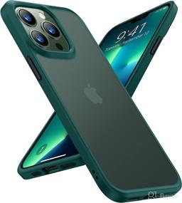 img 4 attached to 📱 TORRAS Shockproof iPhone 13 Pro Case - Military-Grade Drop Tested, Slim Protective Phone Guardian - Midnight Green