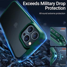 img 3 attached to 📱 TORRAS Shockproof iPhone 13 Pro Case - Military-Grade Drop Tested, Slim Protective Phone Guardian - Midnight Green