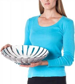 img 2 attached to Guzzini Grace Gray Fruit Bowl - 375X305X90Mm Size For Your Kitchen