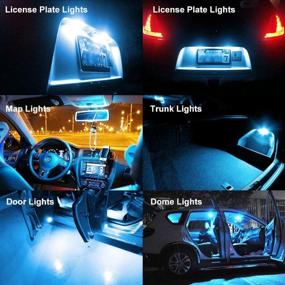 img 1 attached to T10 LED Bulbs 6-SMD Canbus Error Free - HOCOLO Ice Blue 8000K Color High Power For Interior Lights (6Pcs)
