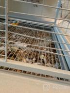 img 1 attached to XL Corner Parrot Bird Flight Cage W/Seed Guard - 30"X30"X64"H, White Vein review by Jason Khadka