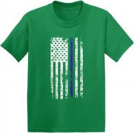 👮 support police blue line american flag- cotton jersey infant/toddler t-shirt by haase unlimited логотип