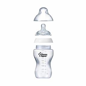 img 1 attached to Tommee Tippee Closer To Nature: 2-Pack Baby Bottle Nipples With Added Cereal Flow