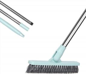 img 4 attached to LandHope Tile Grout Brush: Reach Hard-To-Clean Areas With A 9.06In Wide, 50In Long Handle Rotatable Scrubber!