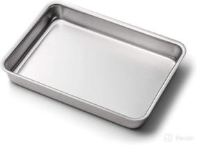 img 4 attached to 🔥 Premium 360 Stainless Steel Baking Pan, 9x13 - Handcrafted in the USA, 5 Ply Bakeware for Perfect Roasting