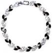 sparkling crystal tennis bracelet with birthstones - perfect for weddings and everyday wear logo