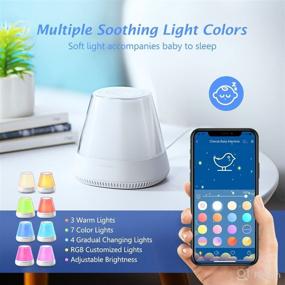 img 2 attached to 🌙 Sleep Sound Machine - White Noise Machine with Night Light | 17 Soothing Sounds for Sleep | Portable Sound Machine with APP Control for Baby, Adult Home, Office, Travel