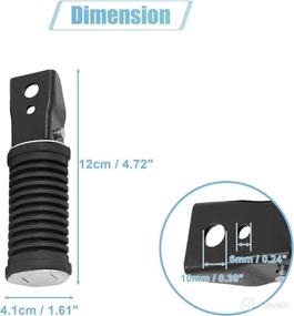 img 3 attached to Uxcell Universal Motorcycle Passenger Antislip