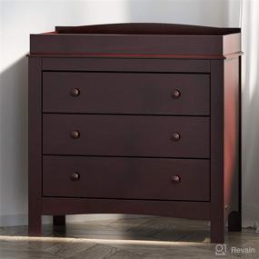 img 2 attached to 🛒 Graco Noah Dresser 35.43x17.52x31.97 Inch (Pack of 1) Espresso - Organize Your Space in Style!