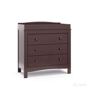 img 4 attached to 🛒 Graco Noah Dresser 35.43x17.52x31.97 Inch (Pack of 1) Espresso - Organize Your Space in Style!