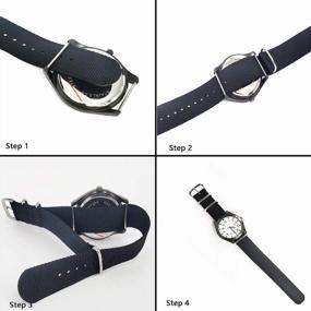 img 1 attached to Nylon Replacement Watch Bands: Upgrade Your Style with Straps that Stand Out