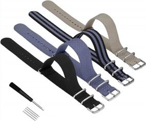 img 2 attached to Nylon Replacement Watch Bands: Upgrade Your Style with Straps that Stand Out