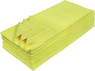 🧼 eurow microfiber ultrasonic cut cleaning and drying towels - 12-pack, 16x16 inches, 300 gsm логотип