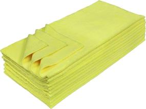 img 4 attached to 🧼 Eurow Microfiber Ultrasonic Cut Cleaning and Drying Towels - 12-Pack, 16x16 Inches, 300 GSM