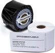 efficient shipping labels: officesmartlabels - 12 rolls of 300 compatible with 30256 - 2-5/16" x 4 logo
