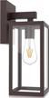 maxvolador outdoor wall lantern, exterior waterproof wall sconce light fixture, dark chocolate anti-rust wall light with clear glass shade, e26 socket wall mount lamp for porch(bulb not included) logo