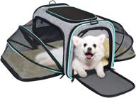 🐾 upgrade eva material pet carrier - airline approved cat and dog carrier for small dogs - tsa approved - expandable soft-sided collapsible cat travel bag with removable fleece pad by shsycer logo