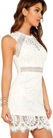 img 1 attached to Verdusa Womens Sleeveless Scalloped Bodycon Women's Clothing : Dresses