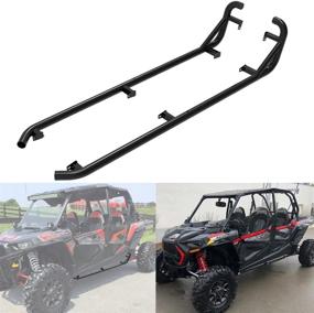 img 4 attached to 🏞️ ELITEWILL RZR XP4 1000 Nerf Bars RZR Rock Sliders Side Step Tree Kickers Black for 2014-2022 Polaris RZR XP4 100 Turbo/XP4 900 - 4 Doors