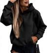 stay stylish & comfy with asvivid women's casual hoodies - lightweight & pocketed logo